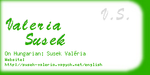 valeria susek business card